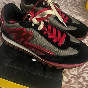 Marc Jacobs Black and Dark Pink Joggers